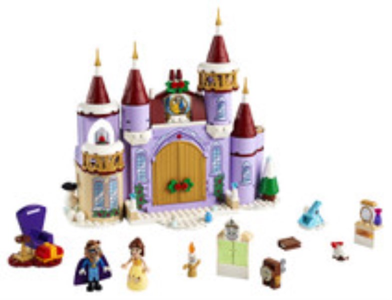 LEGO Disney Belle s Castle Winter Celebration (43180) Disney Princess Building Toy Castle for Preschoolers (238 Pieces)