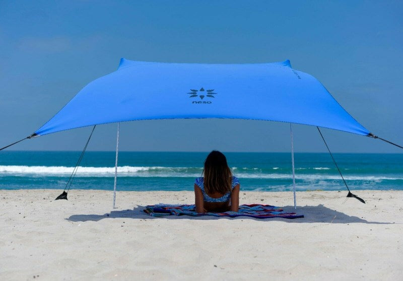 Neso Tents Beach Tent with Sand Anchor, Portable Canopy Sun Shelter (Periwinkle)