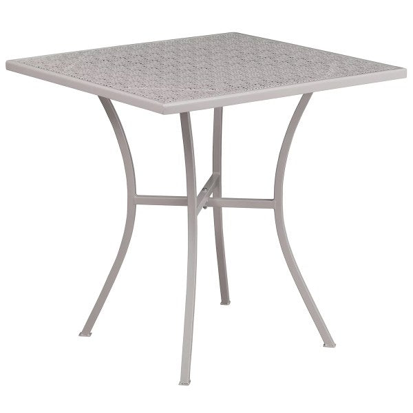 Flash Furniture Commercial Grade Square Indoor-Outdoor Steel Patio Table