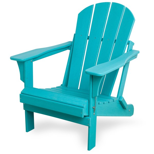 Laguna Poly Folding Adirondack Chair (Set of 8) - Turquoise