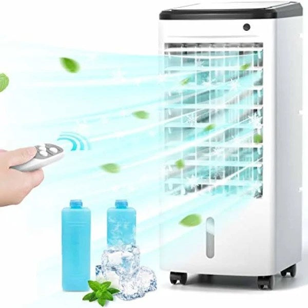 Comfyhome 3-in-1 Portable Air Conditioner Evaporative Air Cooler Cooling & Humidifier 3 Wind Speeds 4 Casters 65 Oscillation 12H Timmer& Re