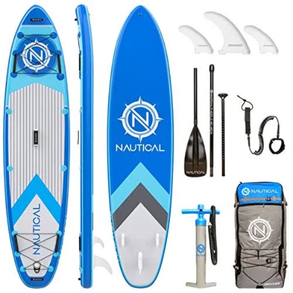 iROCKER Cruiser Inflatable Stand Up Paddle Board Kit - Blue