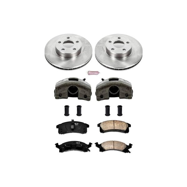 Power Stop KCOE3156 Autospecialty Brake Kit Calipers -Front, White