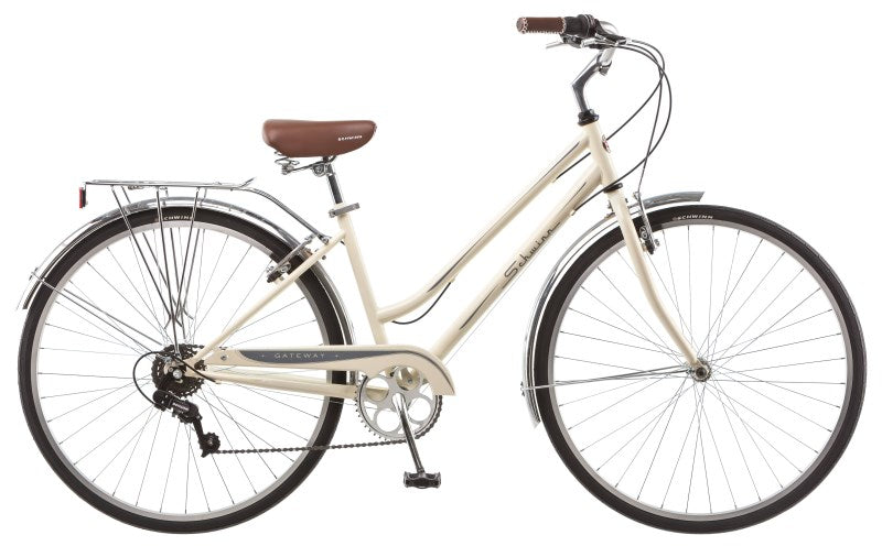 Schwinn Women s Gateway 28 inch 700c Hybrid Bike - Cream