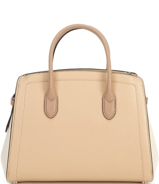 Kate Spade New York Knott Colorblock Medium Pebbled Leather Crossbody Tote Bag - Warm Stone Multi