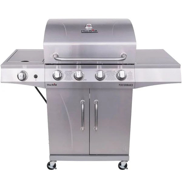 Char-Broil Performance Silver 4-Burner Liquid Propane Gas Grill with 1 Side Burner 463366022 (2,594)