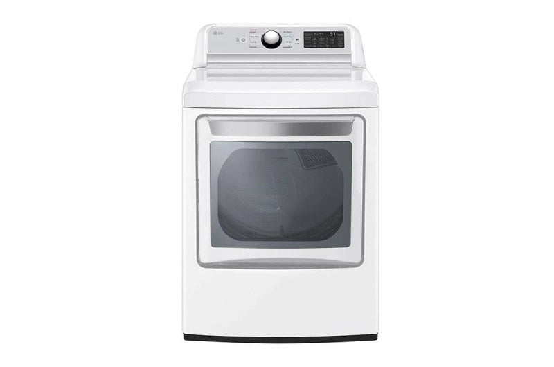 LG DLE7400WE 7.3 Cu. ft. Ultra Large Capacity Rear Control Electric Dryer with EasyLoad Door - White
