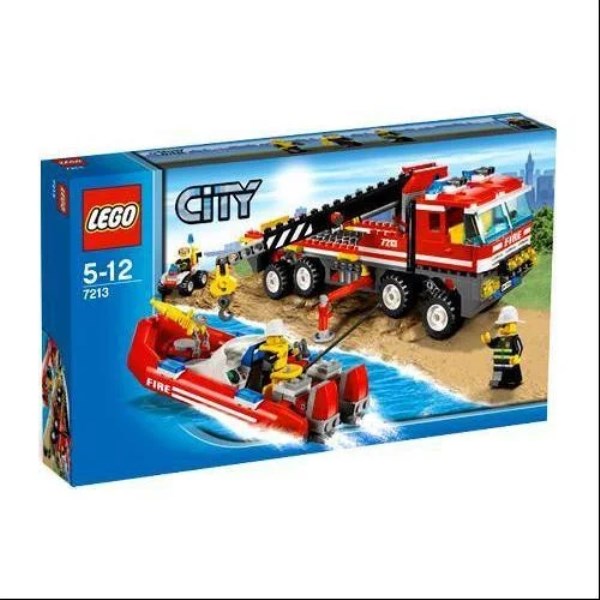 LEGO City Off-Road Fire Truck & Fireboat Exclusive Set #7213