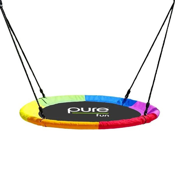 Pure Fun 40 in. Rainbow Flying Saucer Swing