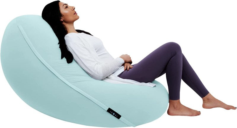 Moon Pod Bean Bag Chair in Neptune Blue