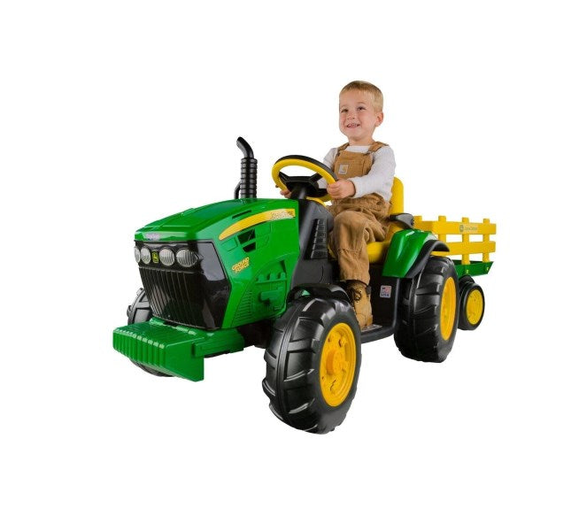 Peg Perego John Deere Ground Force Tractor with Trailer
