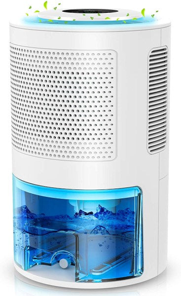 Large Dehumidifiers for Home - 68oz 2000ml Upgraded Humidity LCD Display Dehumidifiers for Basements Drain Hose, Quiet Portable Small Dehumidifier