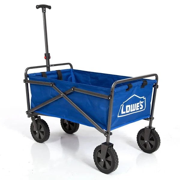 Lowe s Folding Yard Cart Rubber in Blue | 2560886