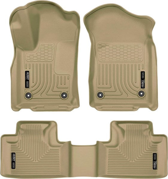2016 DODGE DURANGO Husky Liners WeatherBeater Front and Rear Floor Liners (Tan) - 99153