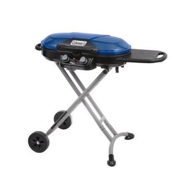Coleman Roadtrip X-Cursion 2 Burner Propane Gas Portable Grill (90063), Adult Unisex, Size: 38.7 x 34.2 x 22, Blue