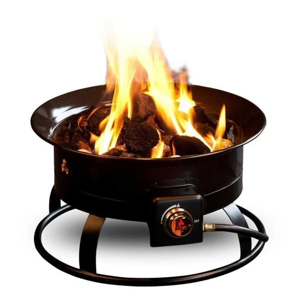 Outland Firebowl Deluxe Portable Propane Fire Pit, Black