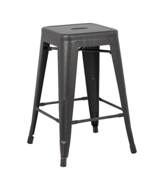 Frauddlee Meriden Bar u0026 Counter Stool Laurel Foundry Modern Farmhouse Color: Sand Matte Black, Upholstery: Sand Matte Black, Seat Heig