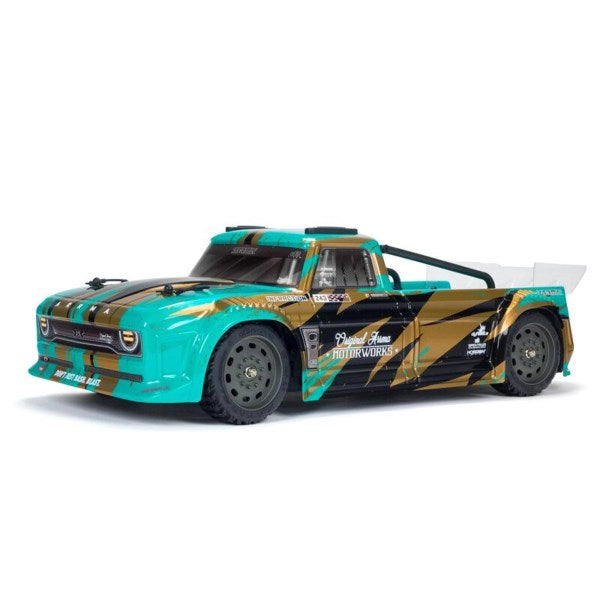 Arrma 1/8 Infraction 4 4 Mega Resto-Mod Truck RTR, Teal/Bronze