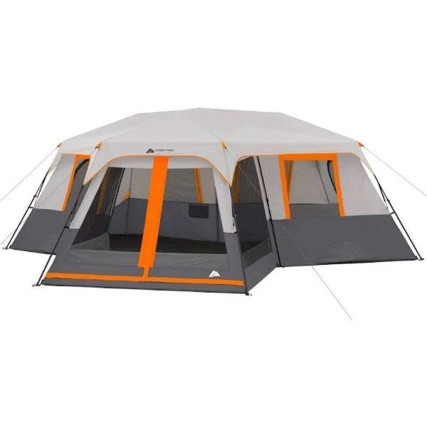 Ozark Trail 18 x 10 Instant Cabin Tent with Integrated LED Light, Sleeps 12