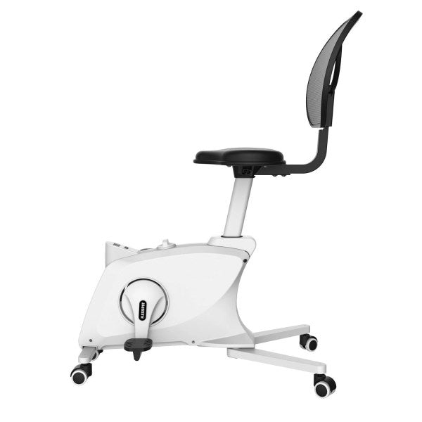 FlexiSpot Adjustable Exercise Workstation Bike Desk Chair Fitness Chair Standing Desk Cycle with Mesh Back Desk Chair