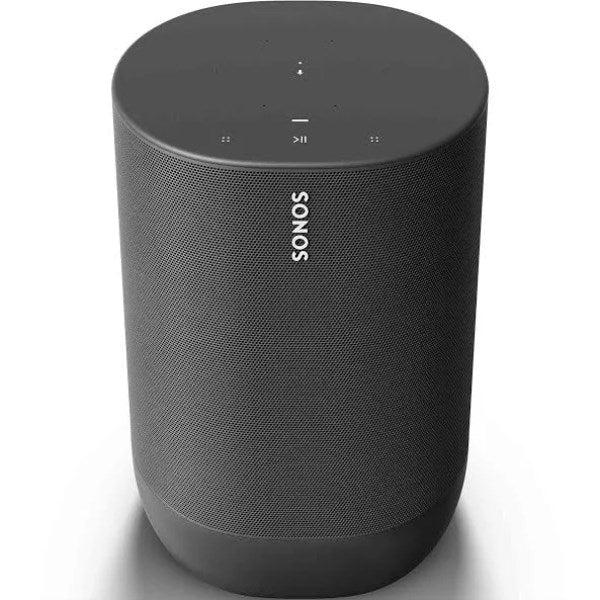 Sonos - Move Smart Portable Wi-Fi and Bluetooth Speaker with Alexa and Google Assistant - Black