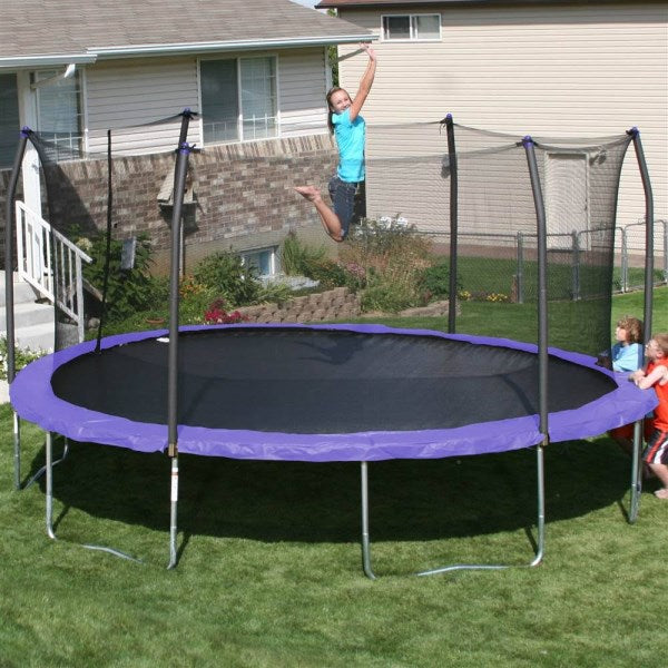 Skywalker Trampolines 17-Ft. Oval Trampoline with Enclosure - Purple