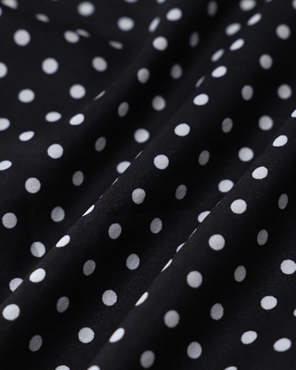 Black Polka Dot Cap Sleeve Shirt