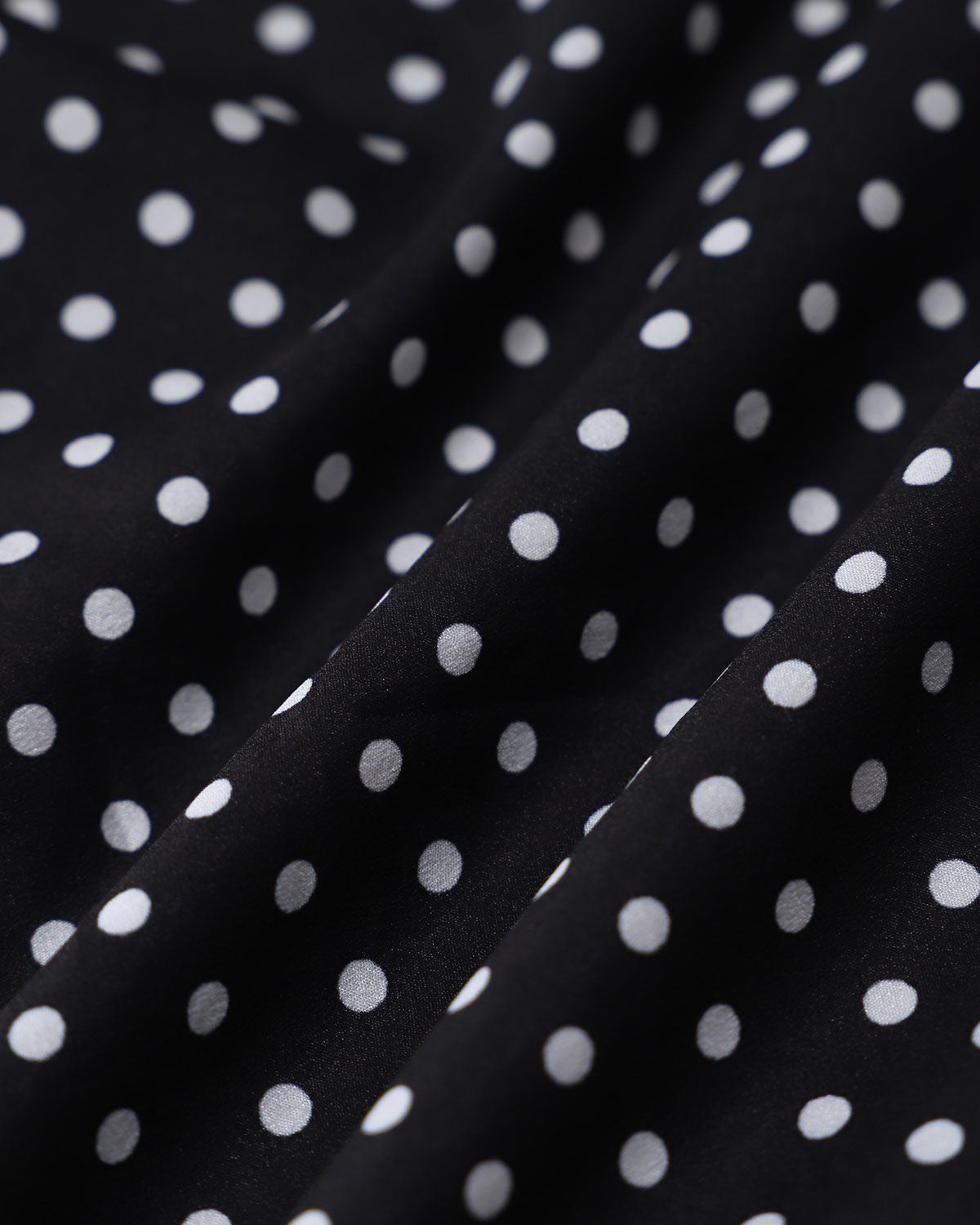 Black Polka Dot Cap Sleeve Shirt