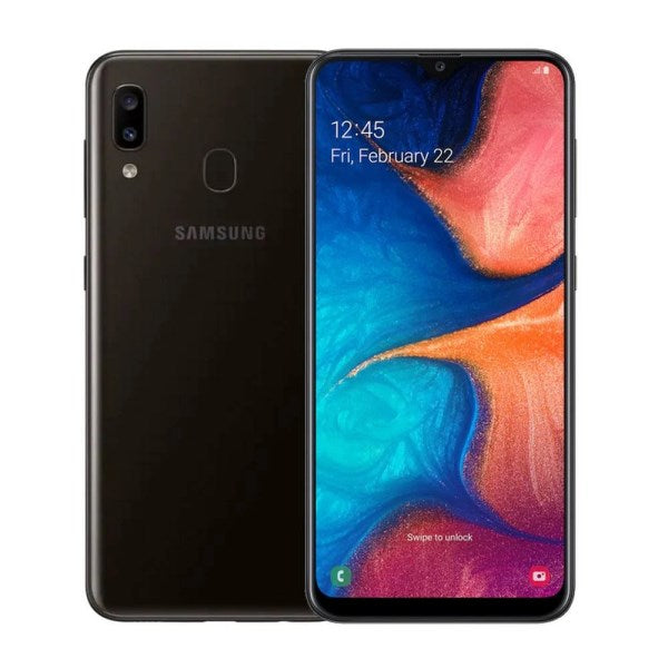 Samsung Galaxy A20 (32GB, 3GB Ram) 6.4 Super AMOLED, Fast Charge 4000mAh Battery, T-Mobile Locked A205u (Black)