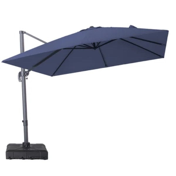 10 Square Cantilever Umbrella Freeport Park Fabric Color: Navy Blue