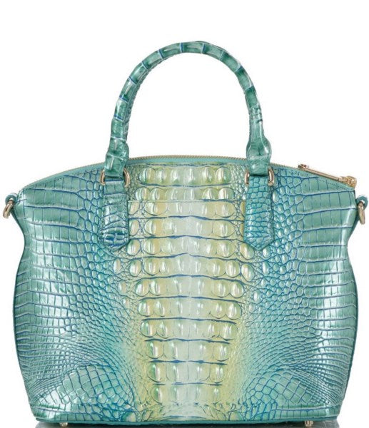 Brahmin Duxbury Leather Satchel - Seafoam