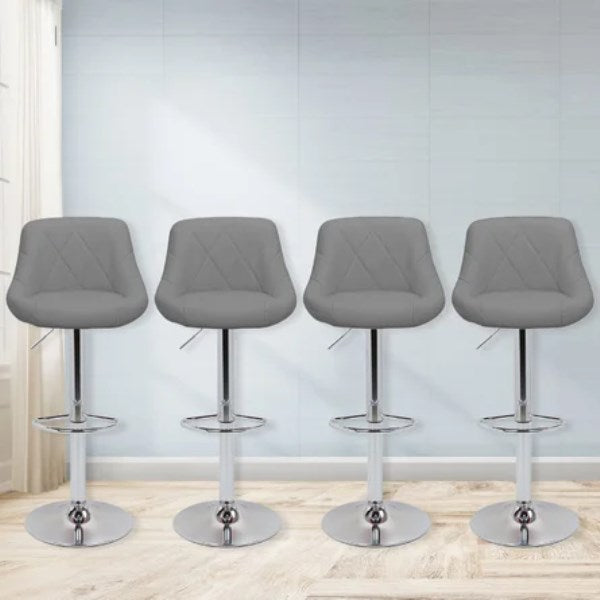 Loxley Swivel Adjustable Height Bar Stool Wade Logan Color: Gray