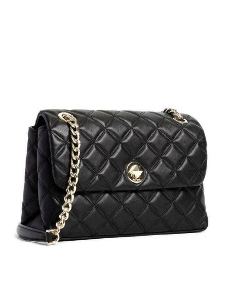 Kate Spade Wkru7076 Natalia Black Medium Flap Shoulder Bag