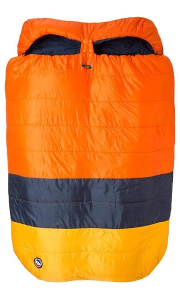 Big Agnes Dream Island 15 Doublewide Sleeping Bag - Orange/Navy/Yellow
